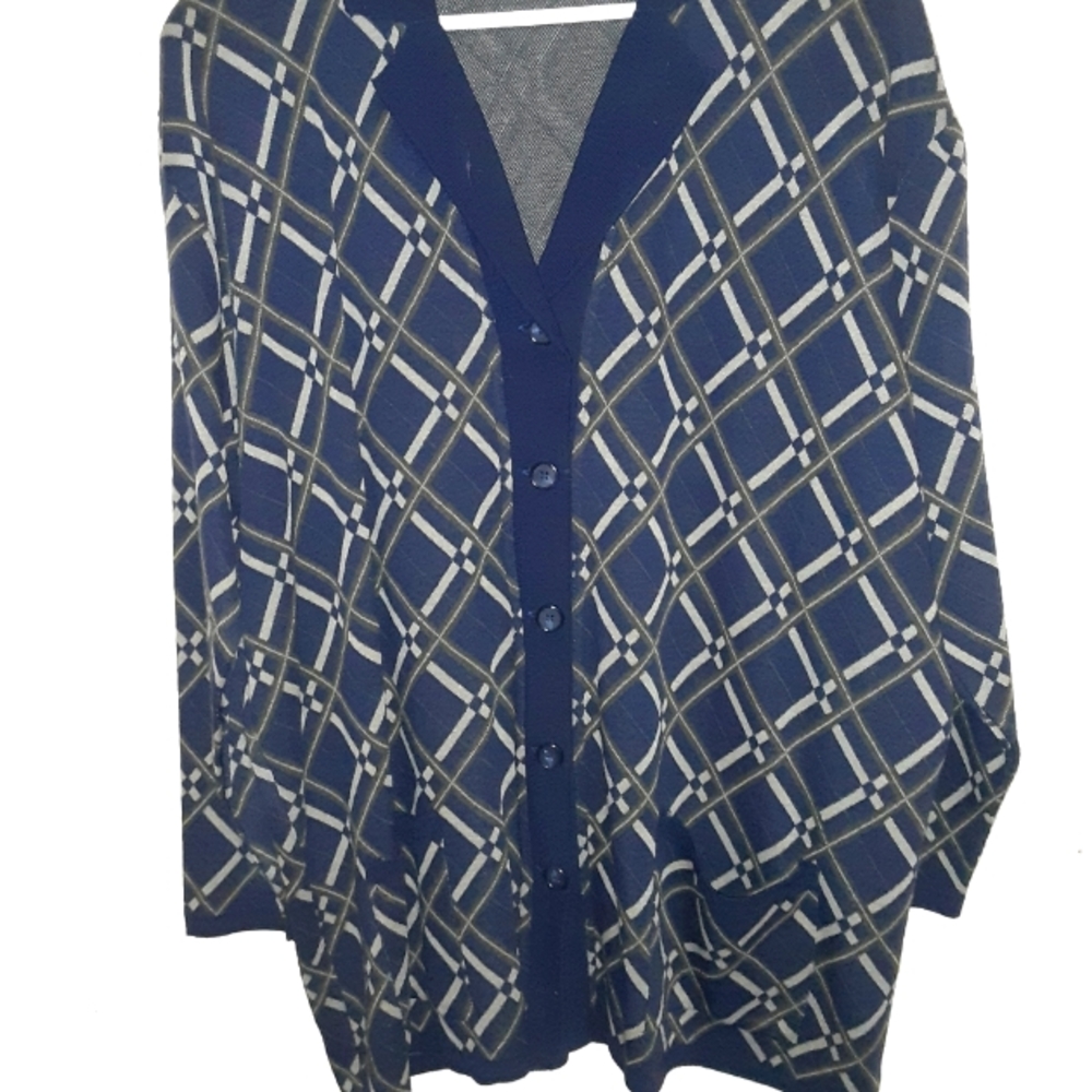 long sleeve plad sweater